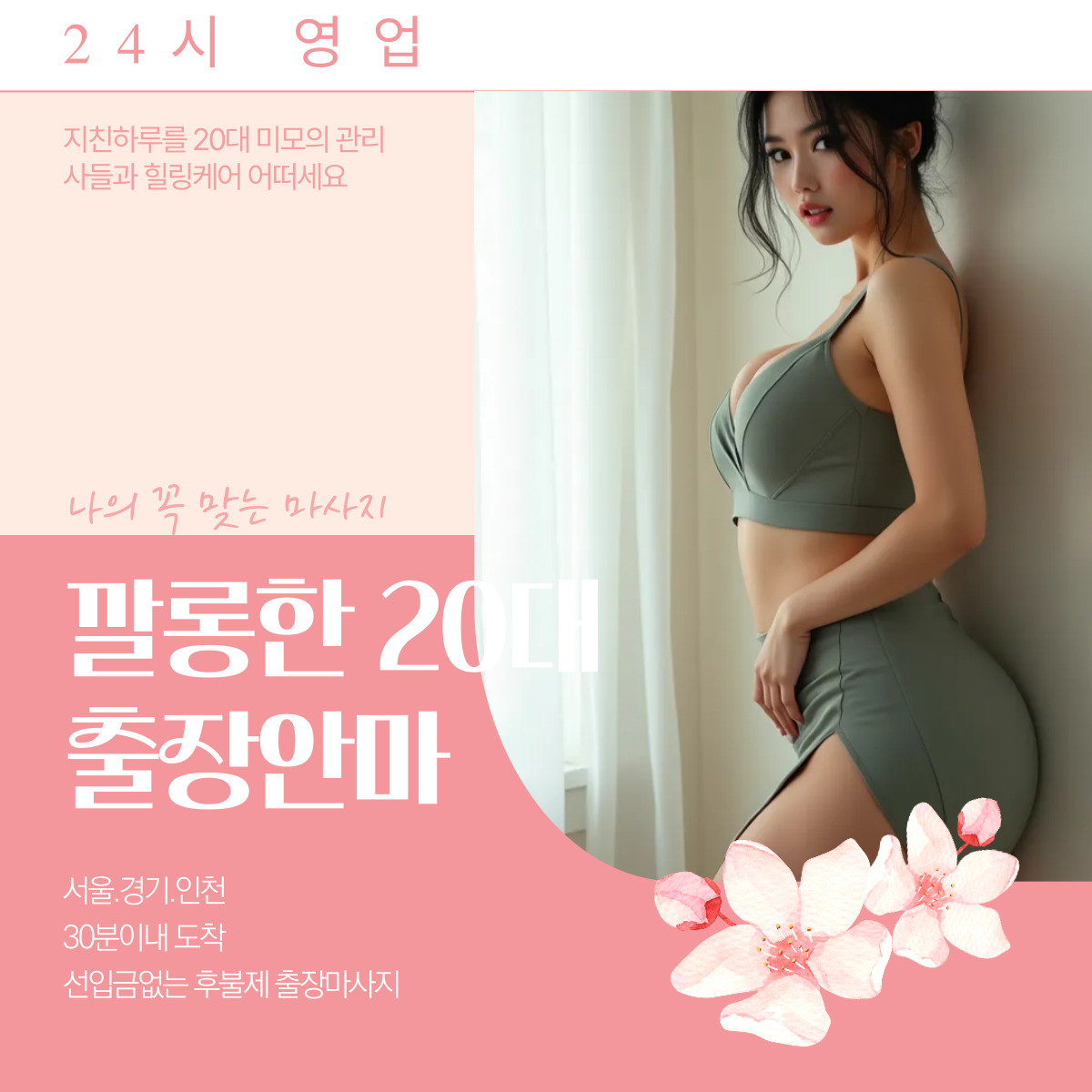 능동 출장마사지 20대 전문 관리사